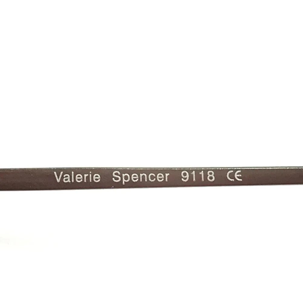 Valerie Spencer Eyeglasses Frames 9118 SIL Silver Rectangle Full Rim 49-16-135